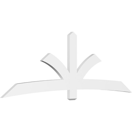 Ekena Millwork Davenport Architectural Grade PVC Gable Bracket, 108"W x 36"H x 2"D x 6"F, 8/12 Pitch GBP108X36X0206DAV00